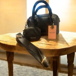 Juicy Couture Black Satchel Set. NWT